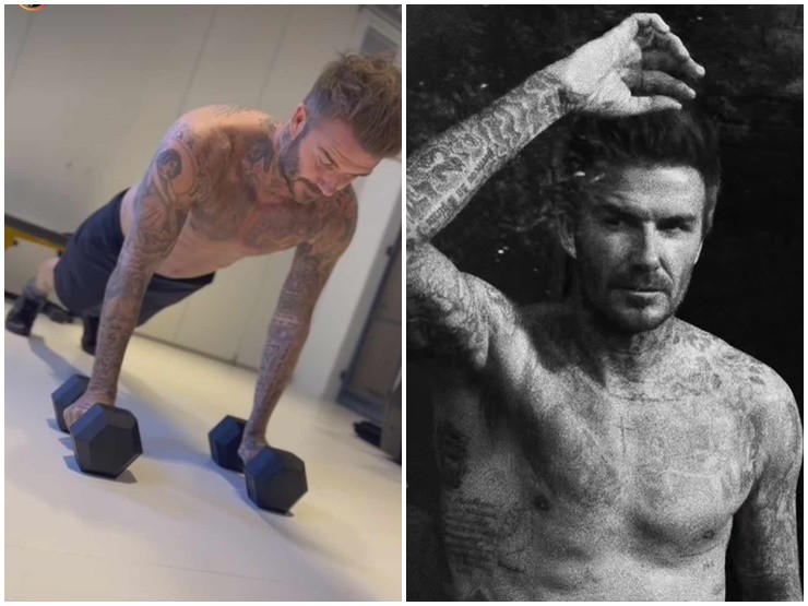 Sức hút khó cưỡng của Beckham ở tuổi 48 qua màn "cởi áo" ăn đứt các ngôi sao trẻ - 2