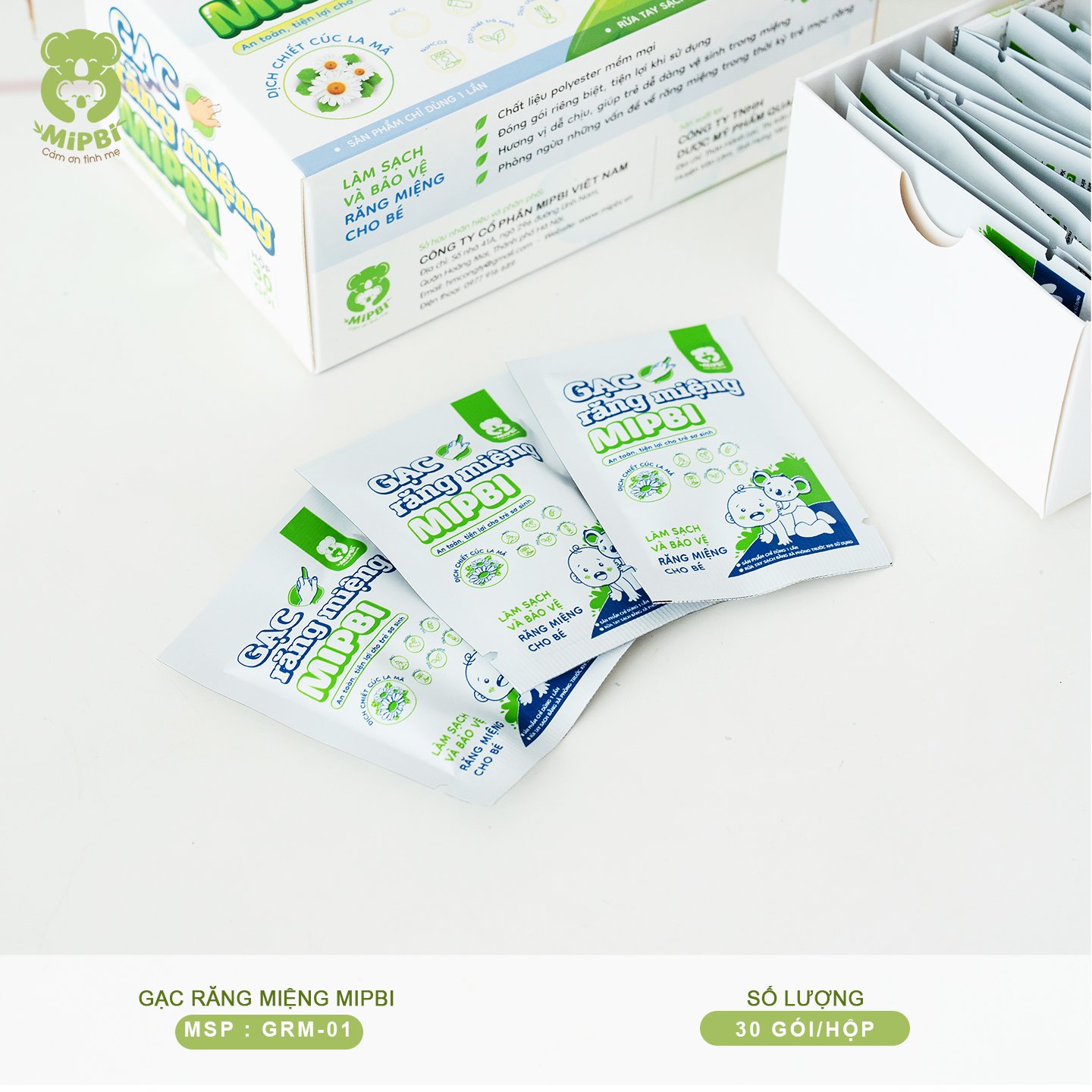 Gạc răng miệng Mipbi - Sự lựa chọn hoàn hảo cho việc vệ sinh khoang miệng trẻ nhỏ - 3