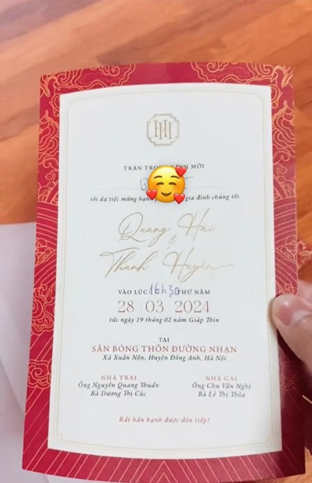 Hot girl Sơn Tây tâm trạng trước ngày cưới Quang Hải, thiệp mời 1.600 khách có gì đặc biệt? - 3