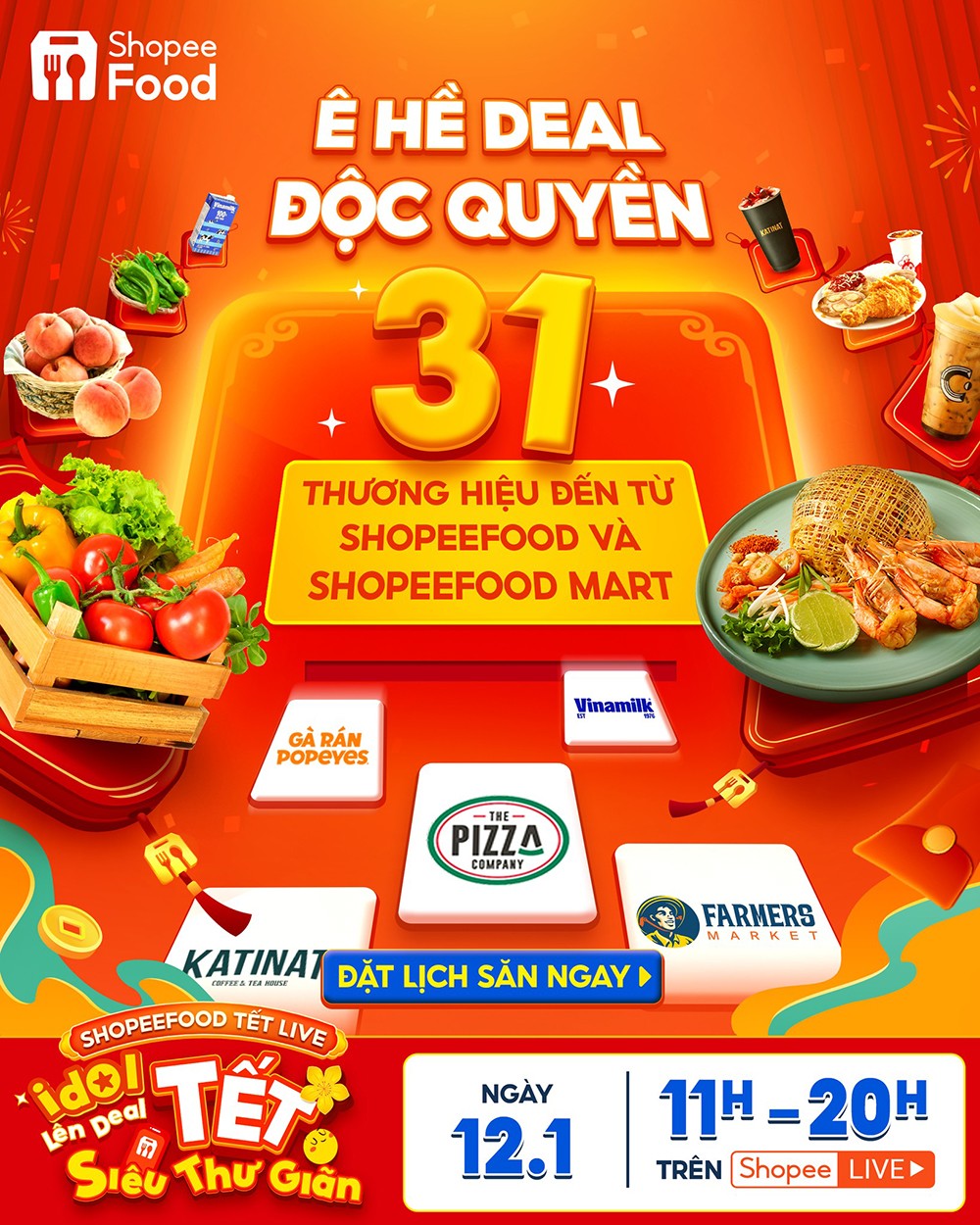 Nhập vai “chill guy”, “chill girl” cực đơn giản với ShopeeFood Tết Live 12.1 - 1