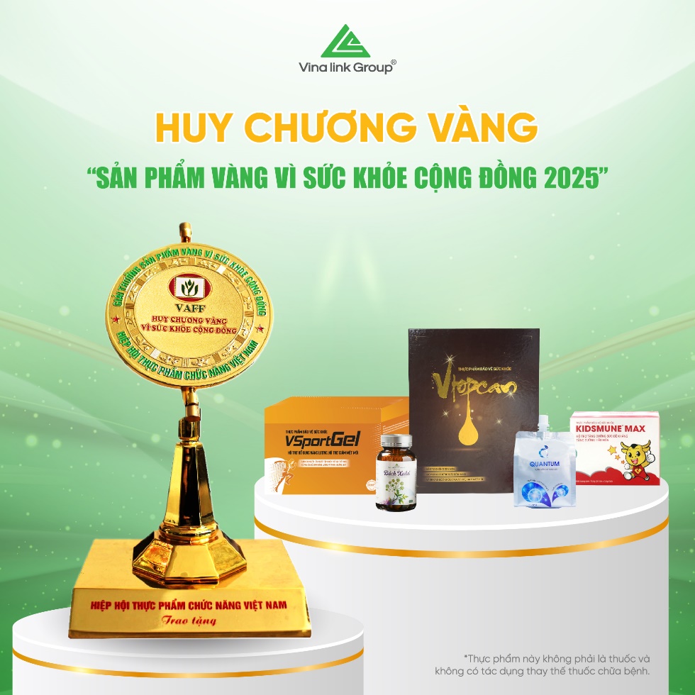 5 sản phẩm của Vinalink Group vinh dự nhận giải thưởng “Huy chương vàng vì sức khỏe cộng đồng năm 2025” - 1