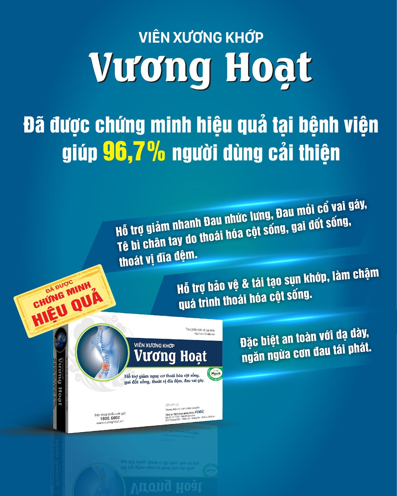 Vương Hoạt - Giải pháp tốt cho người bị vấn đề cột sống, đạt Cúp vàng “Sản phẩm vàng vì sức khỏe cộng đồng” - 3