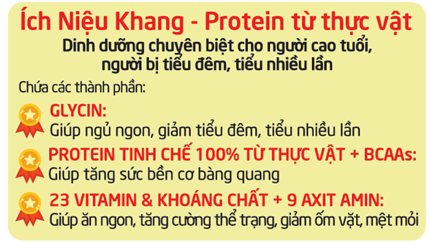 Hiệu quả của Protein đạm từ thực vật Ích Niệu Khang với người bị tiểu đêm như thế nào? - 3