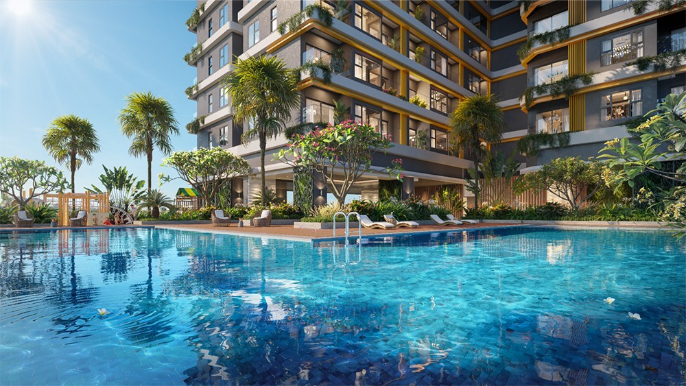 Căn hộ hai ban công phong cách vườn treo tại Dĩ An - 2
