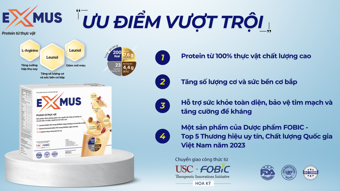 Protein từ thực vật ExMus – Giải pháp dinh dưỡng hiệu quả cho người cần tăng cơ bắp  - 5