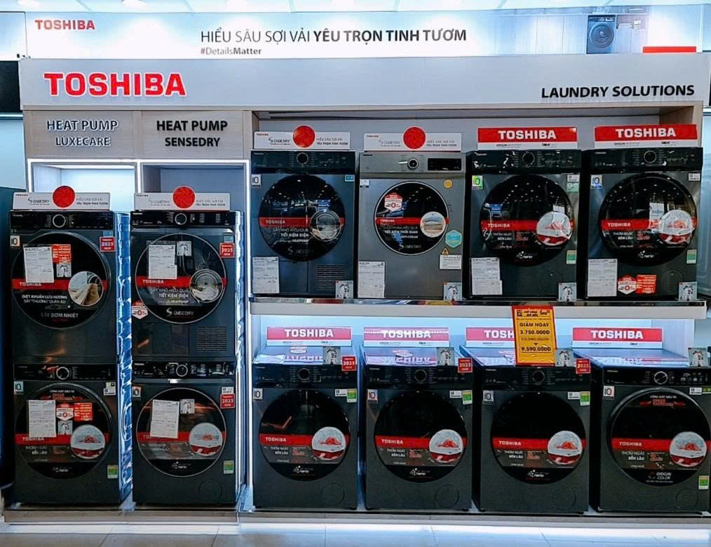 Máy sấy Toshiba bứt phá tại Điện máy XANH: số bán tăng hơn 100%, doanh số tăng trên 150% - 1