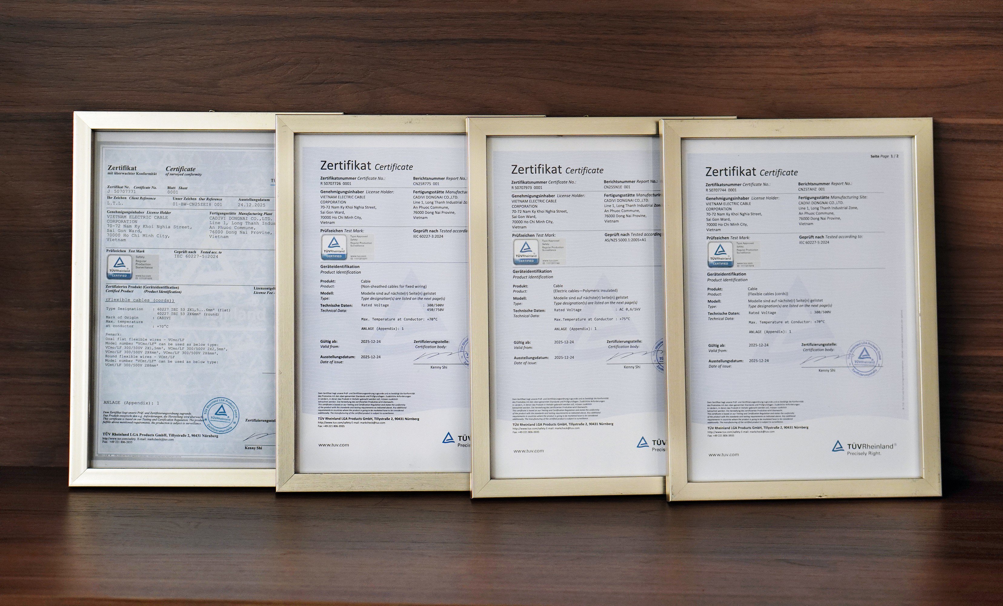 CADIVI chính thức nhận chứng nhận Tuv Rheinland cho dòng dây điện dân dụng - 1