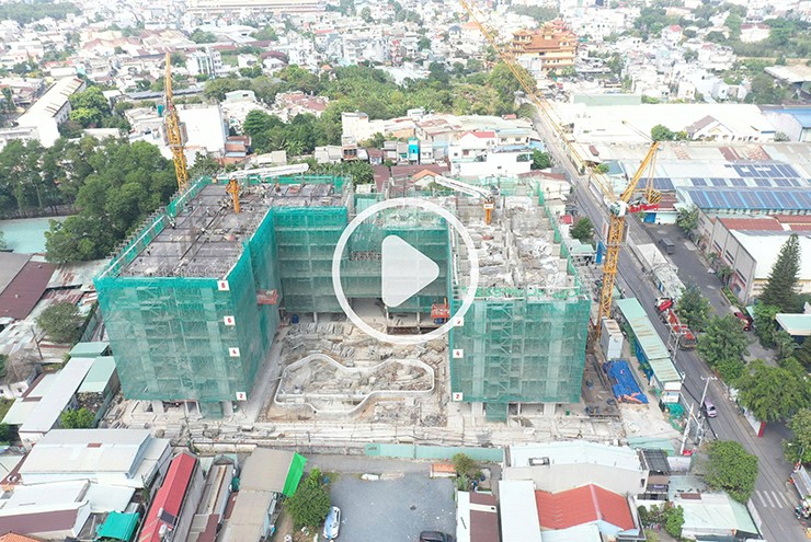 Happy One Sora thi công tầng 8, đồng loạt tăng tốc tiến độ hai tháp - 1