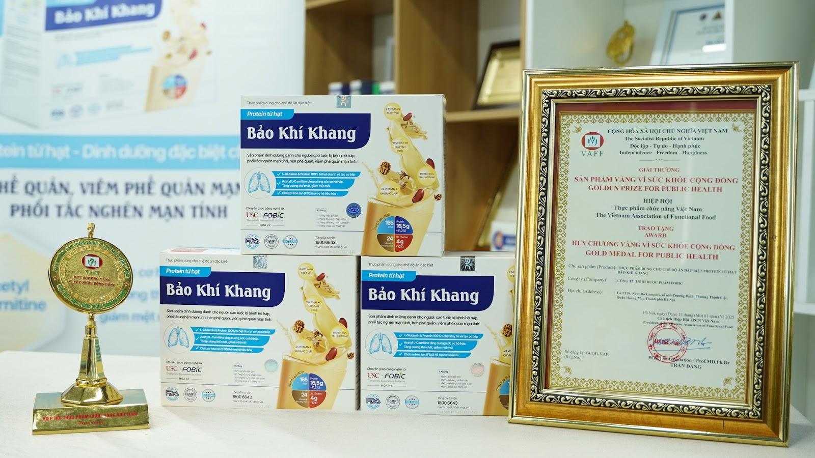 Protein đạm từ thực vật Bảo Khí Khang tự hào vinh danh “Sản phẩm vàng vì sức khỏe cộng đồng” - 1