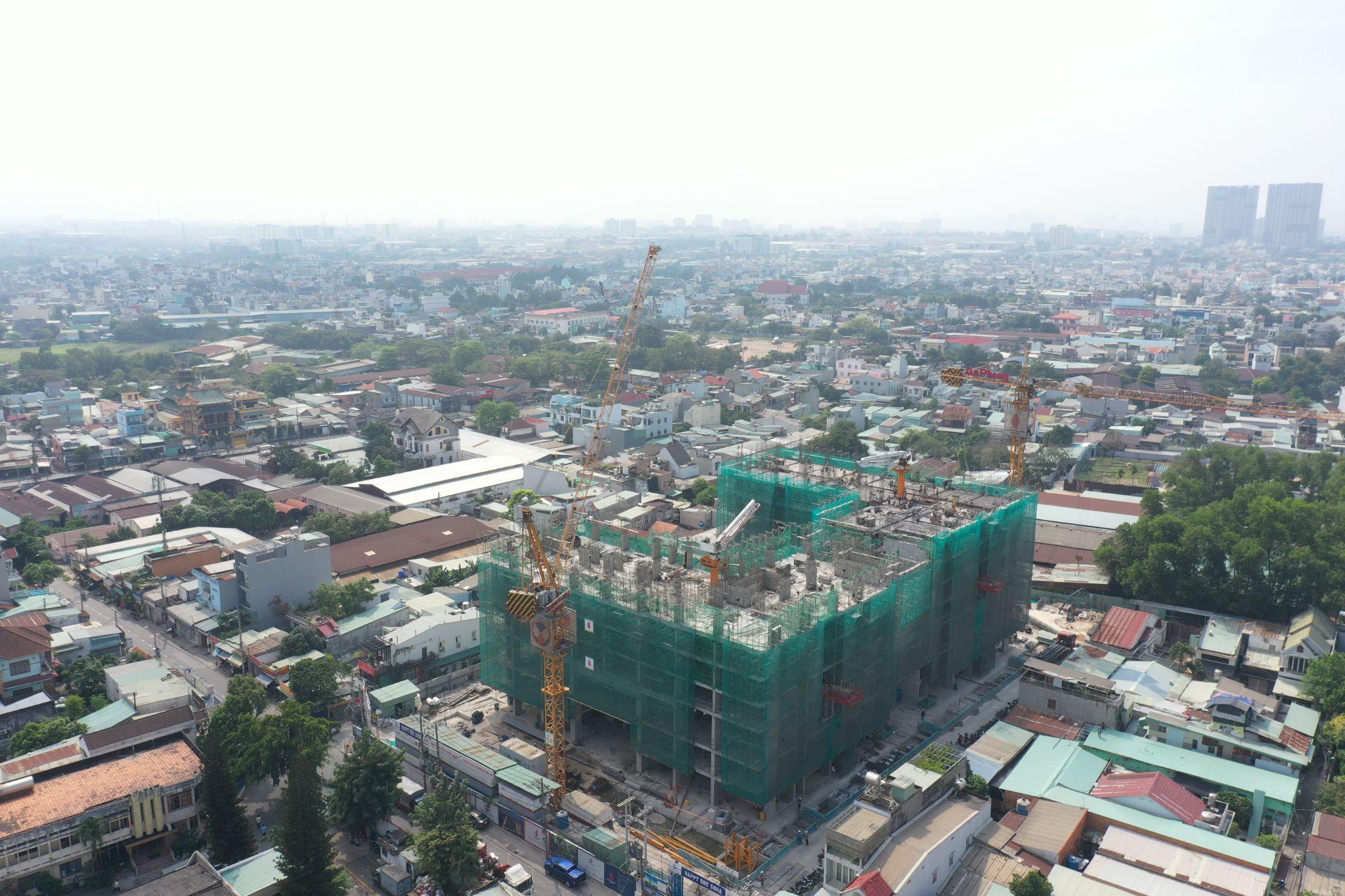 Happy One Sora thi công tầng 8, đồng loạt tăng tốc tiến độ hai tháp - 4