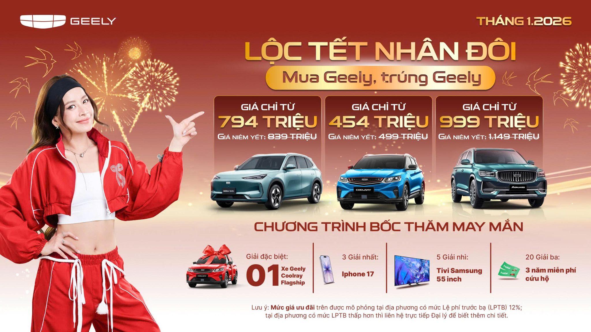 Geely Việt Nam tung “Lộc Tết nhân đôi”, chạm mốc 52 đại lý toàn quốc - 1