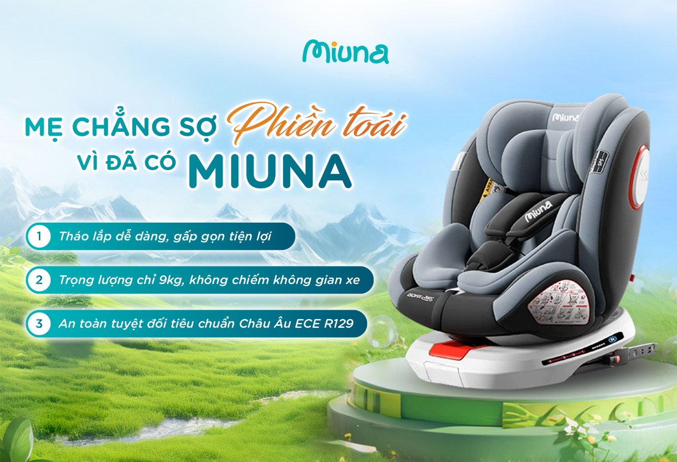 MIUNA – Thương hiệu ghế an toàn cho trẻ em trên ô tô đồng hành cùng bé trên mọi hành trình - 3