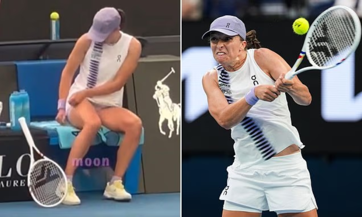 Tay vợt số 2 thế giới tự tay xé váy ở Australian Open 2026, khán giả “đứng hình” - 1