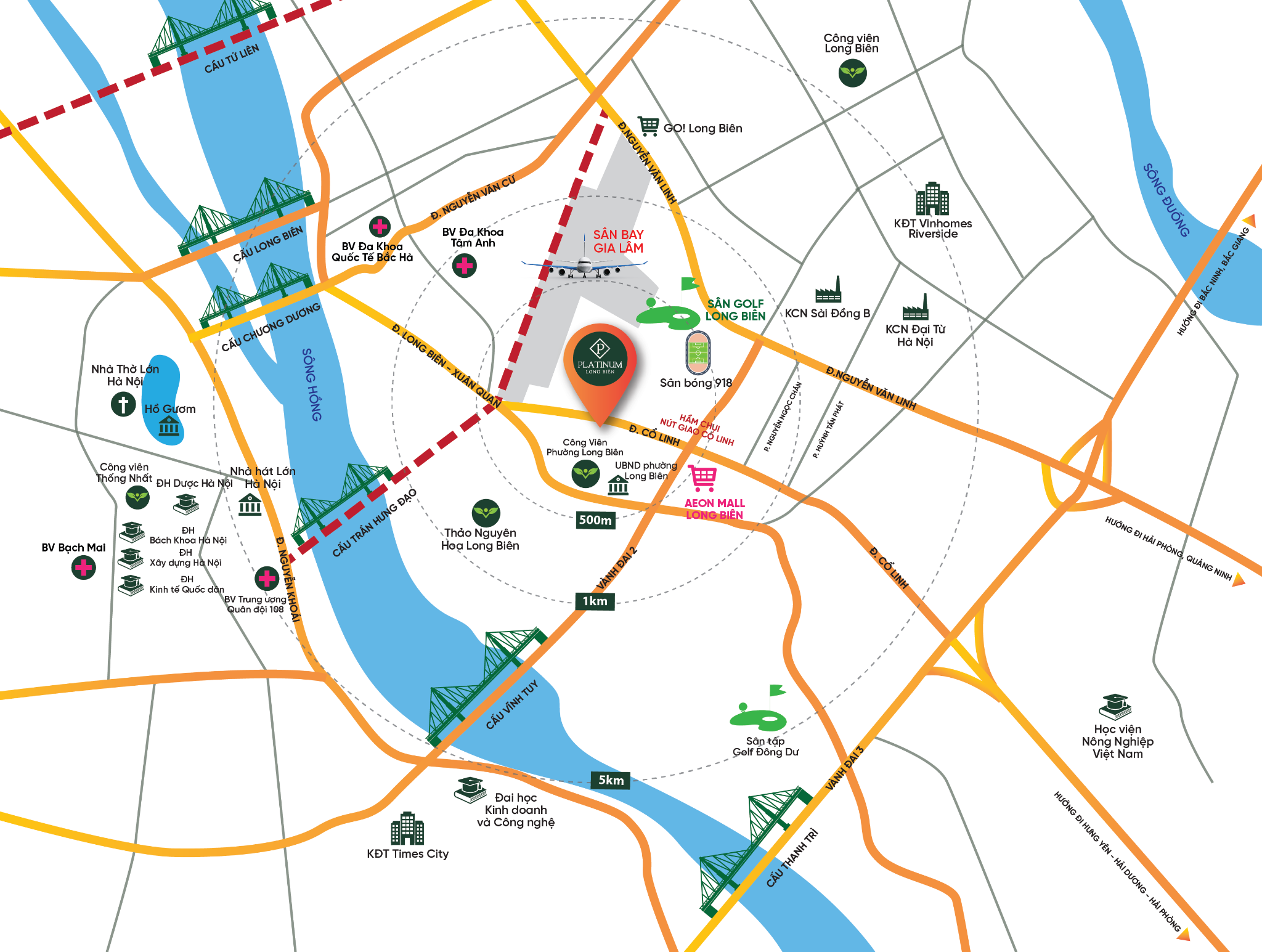 Platinum Long Biên nâng tầm đẳng cấp nhờ hưởng lợi trực tiếp từ cầu Trần Hưng Đạo – trục xuyên tâm mới của Thủ đô - 2