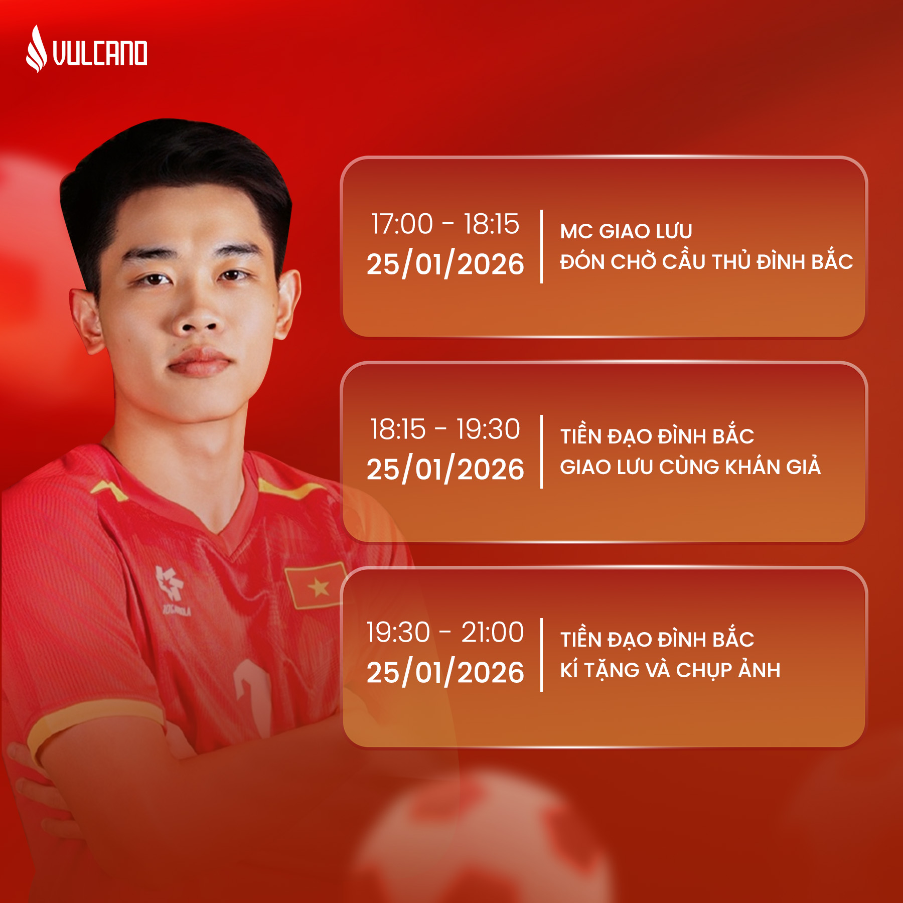Vulcano đồng hành cũng cầu thủ Đình Bắc trong sự kiện giai lưu đầu năm - 3
