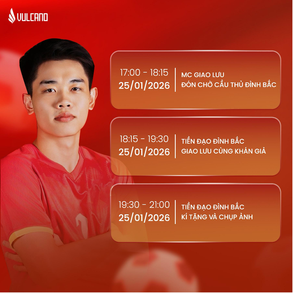 Vulcano đồng hành cùng cầu thủ Đình Bắc trong sự kiện giao lưu đầu năm - 3