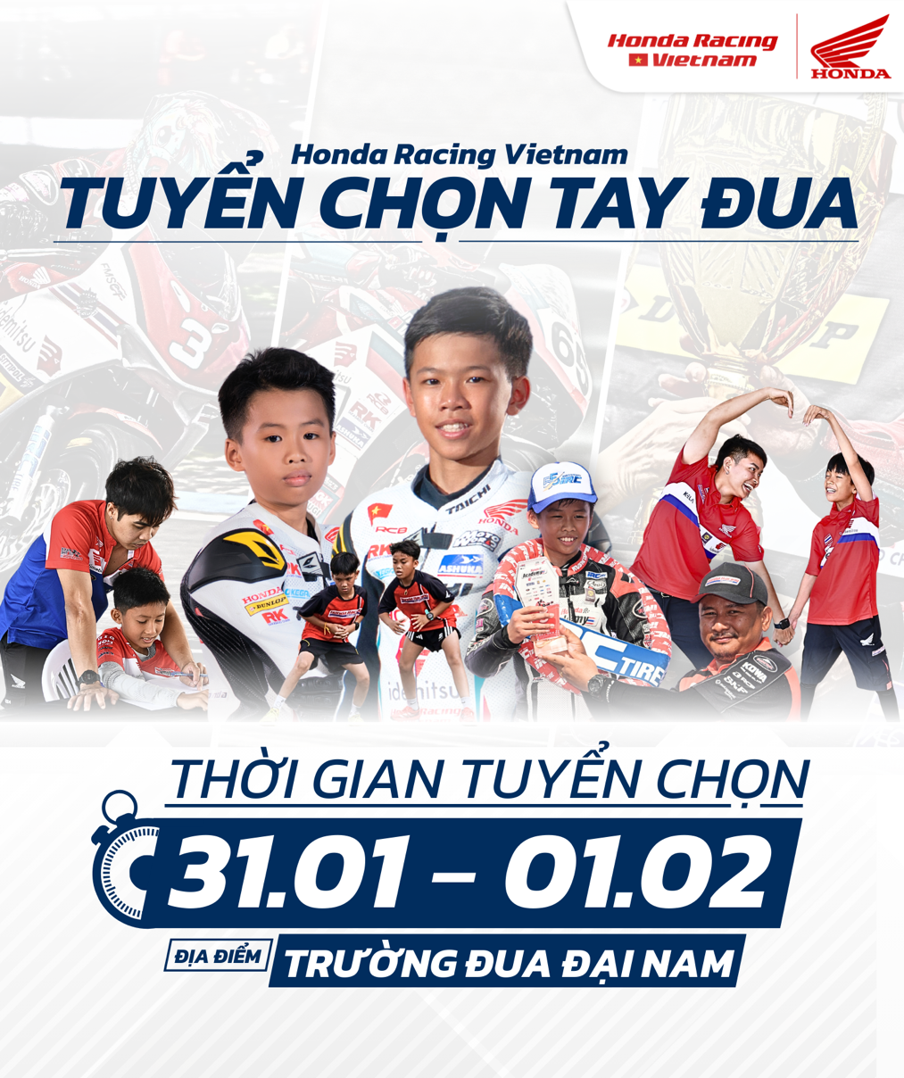 Honda Racing Vietnam bước vào giai đoạn tuyển chọn “Tài năng đua xe nhí 2026” với gần 200 hồ sơ đăng ký trên toàn quốc - 1