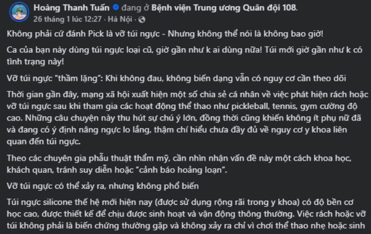 Phái đẹp chơi pickleball bị vỡ "vòng 1": Bác sĩ lên tiếng, cần chú ý điều đặc biệt - 2