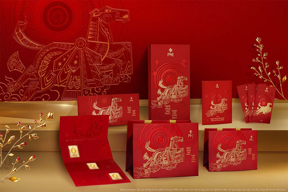 Ngựa vàng tiến bước: Khi tinh thần “Gióng” hiện diện trong thiết kế Xuân 2026 của PNJ - 3