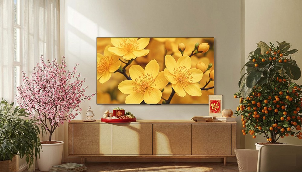 Xu hướng TV 2026: Màn hình khổng lồ và công nghệ QD-Mini LED "đổ bộ" phòng khách Việt - 1