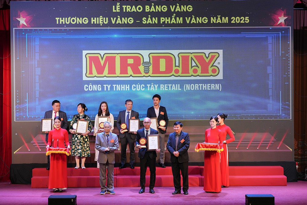 MR D.I.Y. Việt Nam ghi dấu ấn với Giải thưởng Thương hiệu Vàng & Dịch vụ Hoàn hảo 2025 - 1