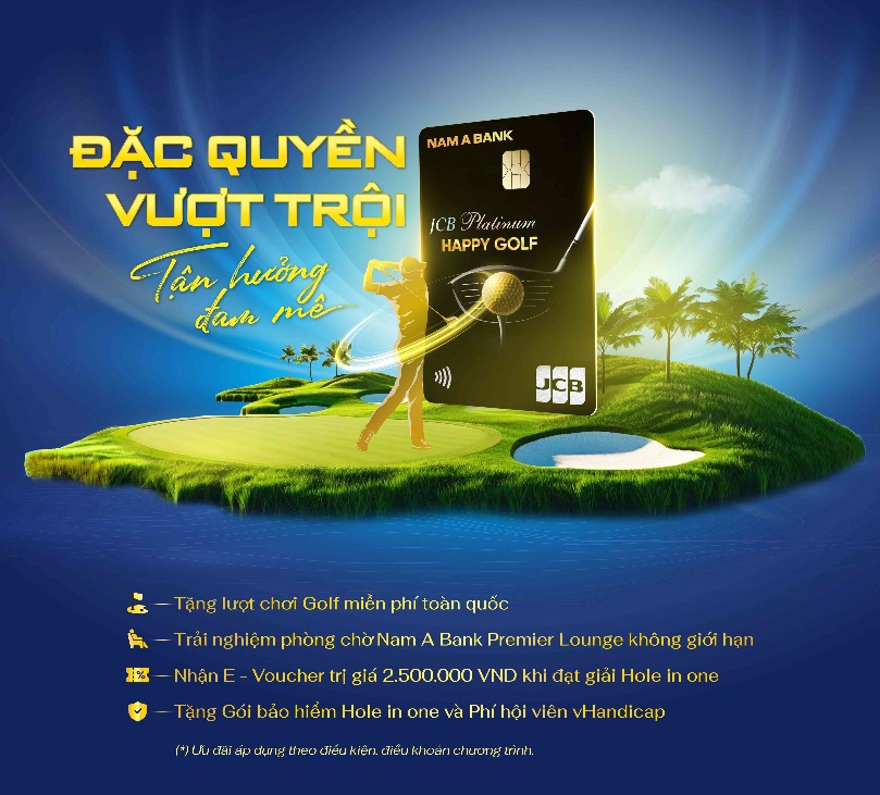 Thẻ Nam A Bank Happy Golf tung chính sách ưu đãi mới nhân dịp tết - 1