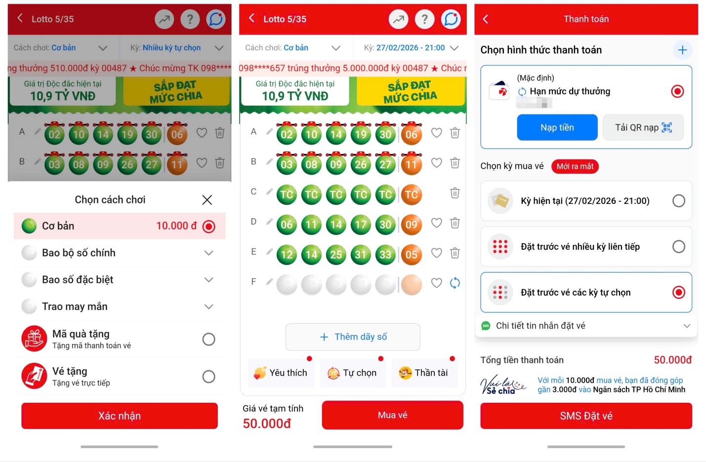 Giải Độc đắc xổ số Lotto 5/35 tiến sát mốc chia giải - 3
