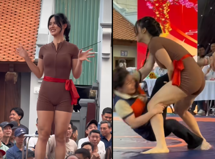 Hot girl Anh Thơ giật giải "Hoa khôi", hội vật làng còn vô số "đóa hồng" đẹp không kém - 6