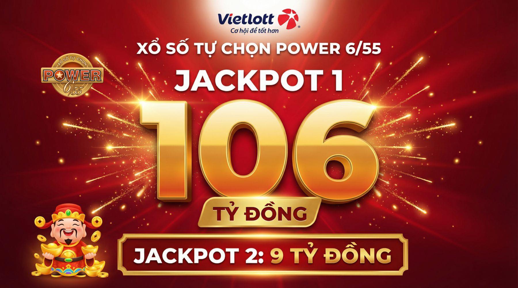 Jackpot Power 6/55 vượt mốc 100 tỷ đồng, dân mạng “xôn xao” - 1