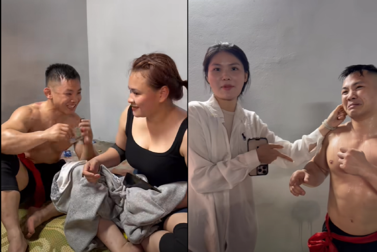 "Quỷ lùn" Hồng Sơn bị vợ xinh đẹp bắt quả tang khi đưa tiền cho Trang "Baby" - 1