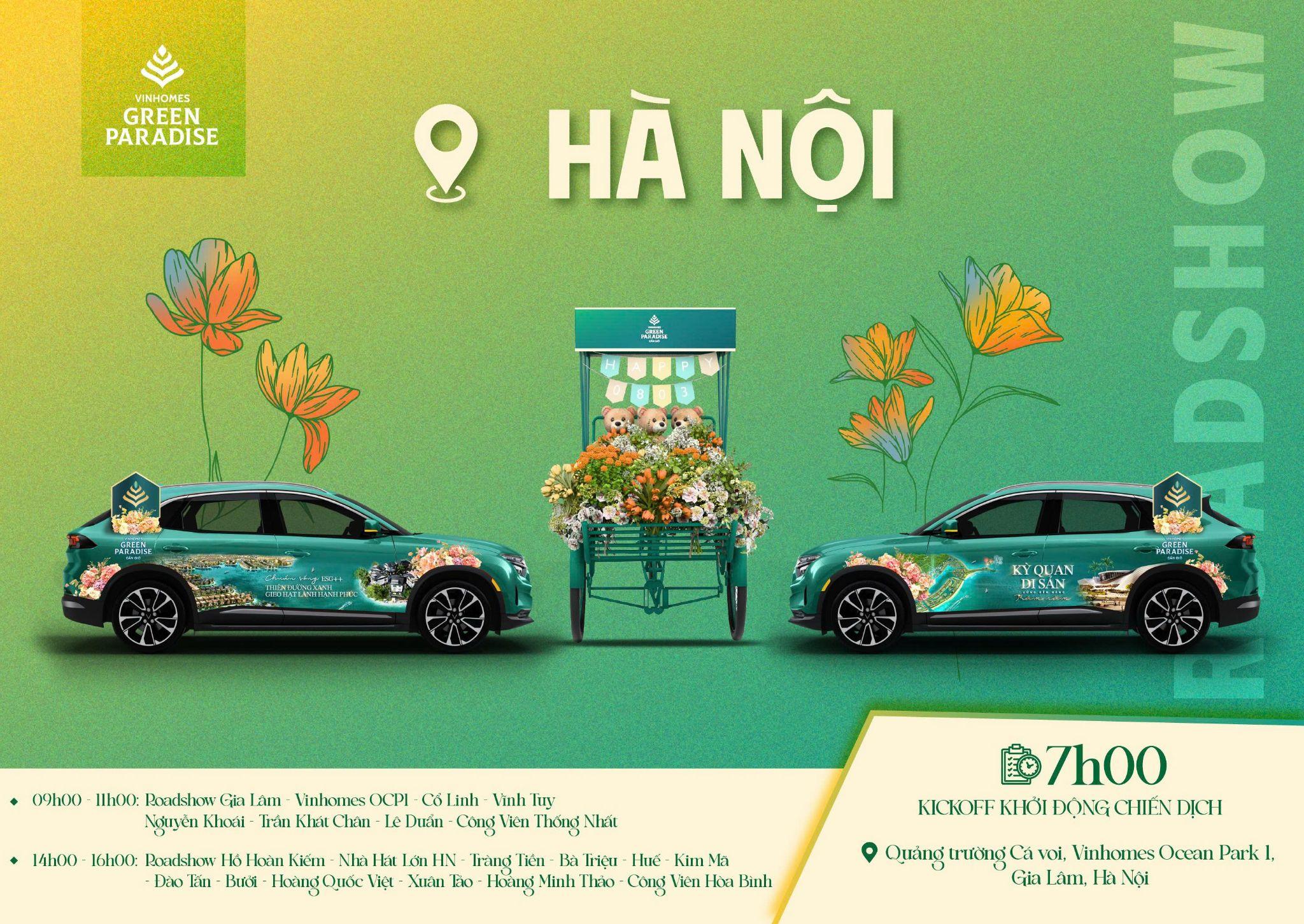 Hà Nội rực sắc xanh Vinhomes Green Paradise Cần Giờ trong ngày 8/3 - 1
