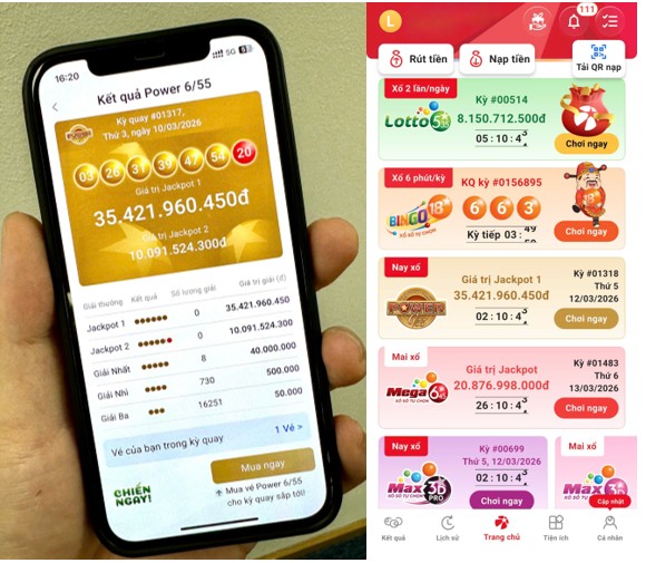Jackpot tăng thêm hàng tỷ đồng, nhiều người gần chạm tới may mắn qua việc mua vé Vietlott trên điện thoại - 1