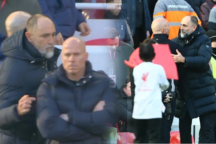 HLV Tottenham lại "tấu hài": Nhầm trợ lý với Arne Slot, nổi nóng vì bị phóng viên hỏi khó - 1