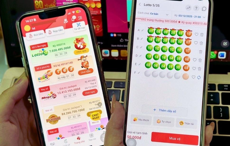 Tham gia kỳ chia giải Lotto 5/35 chỉ với vài thao tác trên điện thoại - 1