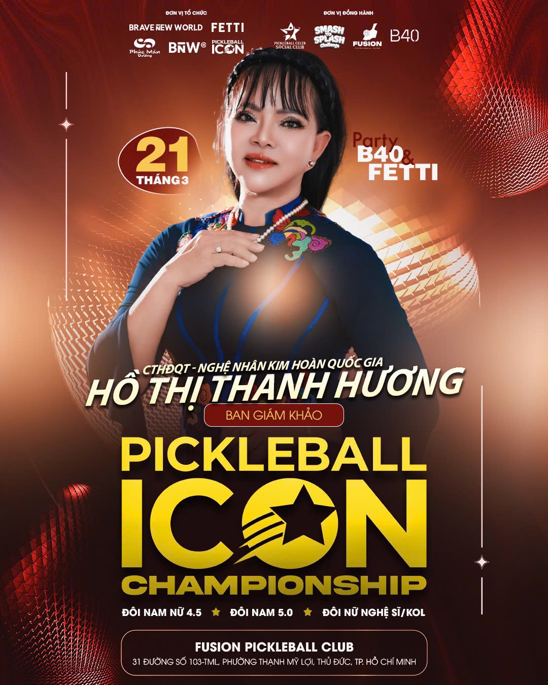 Nghệ nhân kim hoàn Quốc gia Hồ Thị Thanh Hương và dấu ấn vương miện 1,8 tỷ tại Miss Pickleball Icon 2026 - 1
