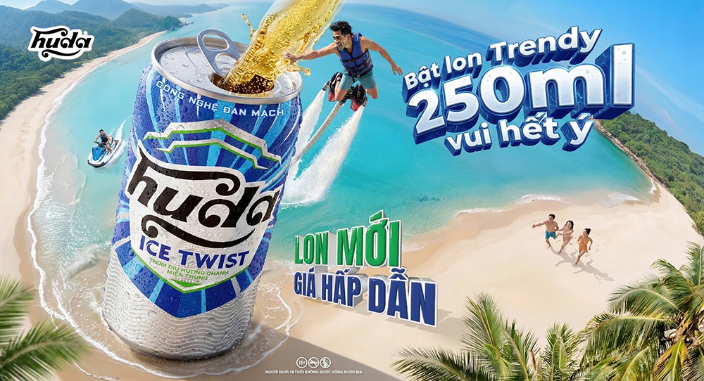 Bật lon trendy 250ml vui hết ý: Huda Ice Twist tung diện mạo mới khuấy động mùa hè - 1