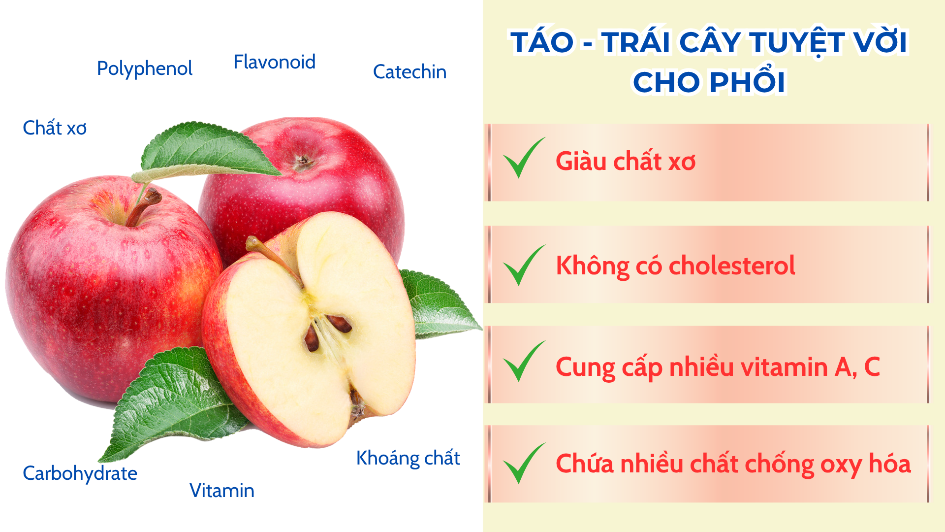 Cách ăn táo “tưởng lạ mà quen” rất tốt cho phổi, giúp giảm ho, loãng đàm và thở dễ hơn - 3