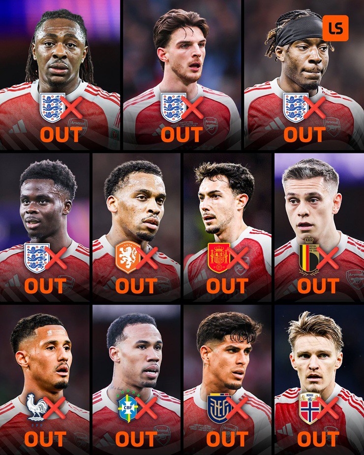 Dàn sao Arsenal ồ ạt rút khỏi ĐTQG: Dấu hiệu quá tải hay chiêu trò vì mộng "ăn 3"? - 1