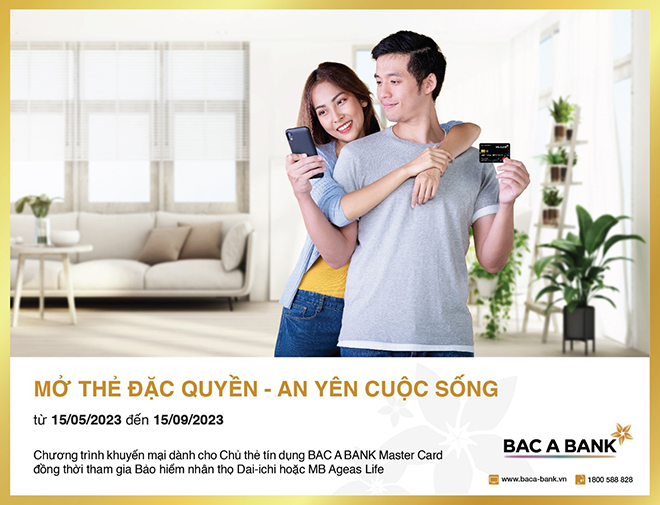 Sở hữu thẻ tín dụng quốc tế Bac A Bank: Nhận ưu đãi độc quyền, hoàn phí bảo hiểm - 1