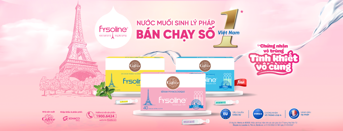 Nước muối sinh lý Pháp Fysoline – Bảo vệ sức khỏe hô hấp toàn diện cho bé yêu - 1