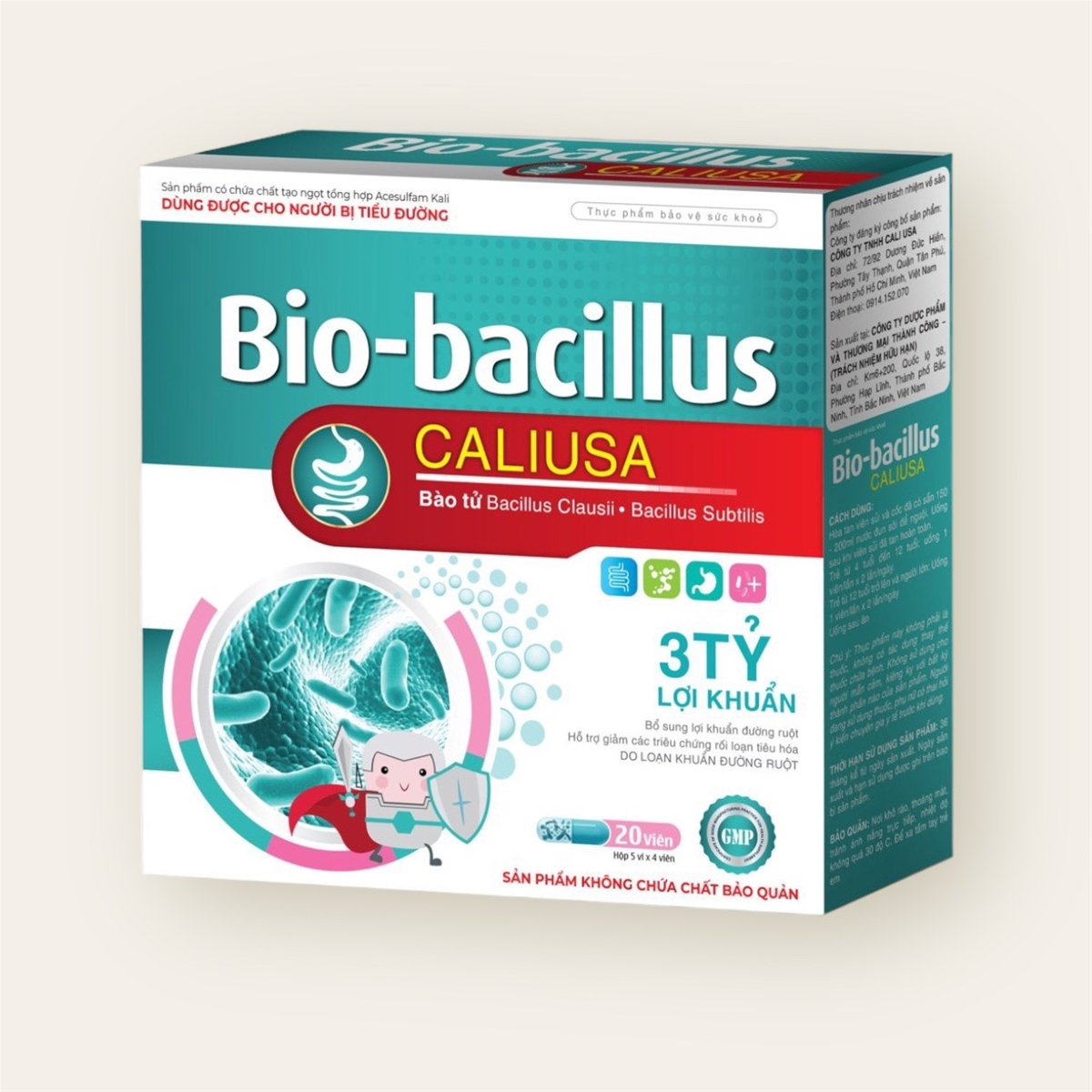 Thực phẩm bảo vệ sức khỏe Bio-bacillus CALIUSA hỗ trợ giảm các triệu chứng rối loạn tiêu hóa - 3