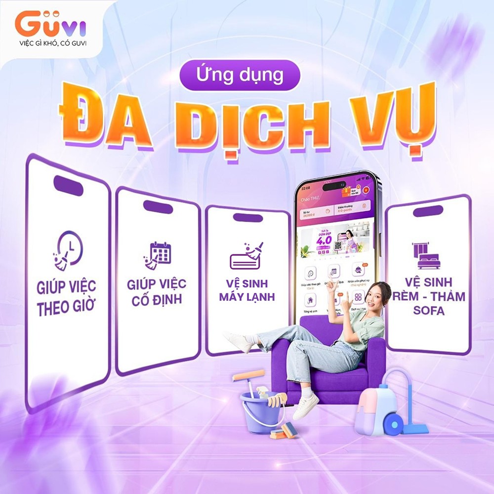 Ứng dụng GUVI - Mô hình "Grab" trong lĩnh vực giúp việc tại Việt Nam - 1