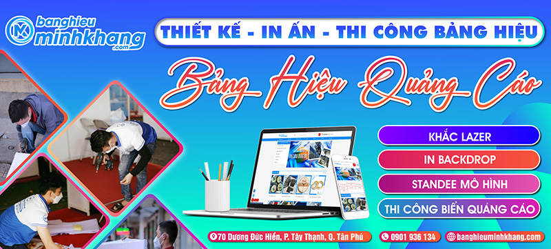 Bảng hiệu Minh Khang – Đơn vị thi công bảng hiệu trọn gói tại TPHCM - 3