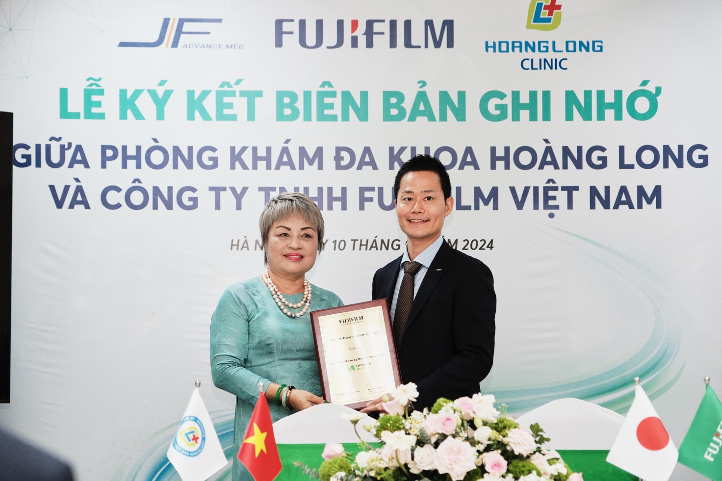 Lễ ký kết hợp tác chiến lược giữa FUJIFILM Việt Nam và Phòng khám Đa khoa Hoàng Long - 2