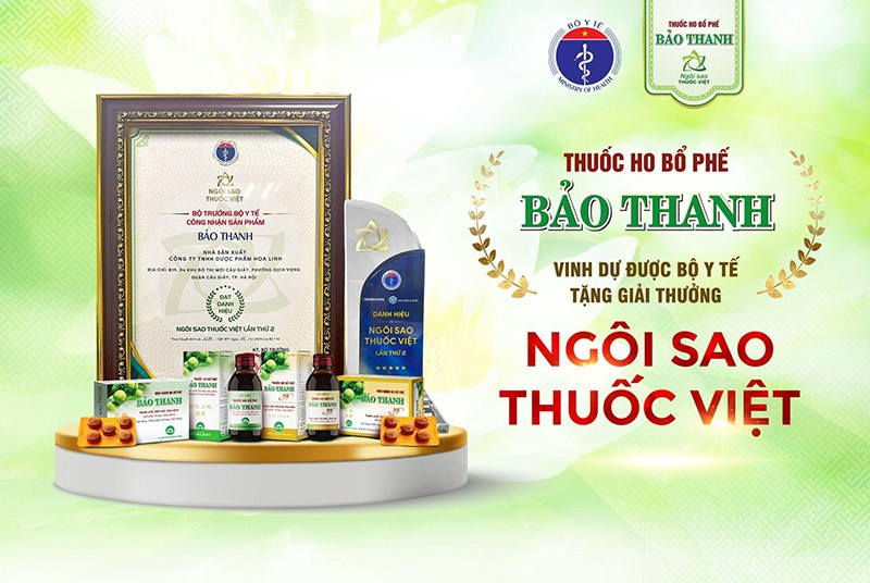 Thuốc ho Bổ phế Bảo Thanh được Bộ y tế tặng giải thưởng “Ngôi sao thuốc Việt” - 2