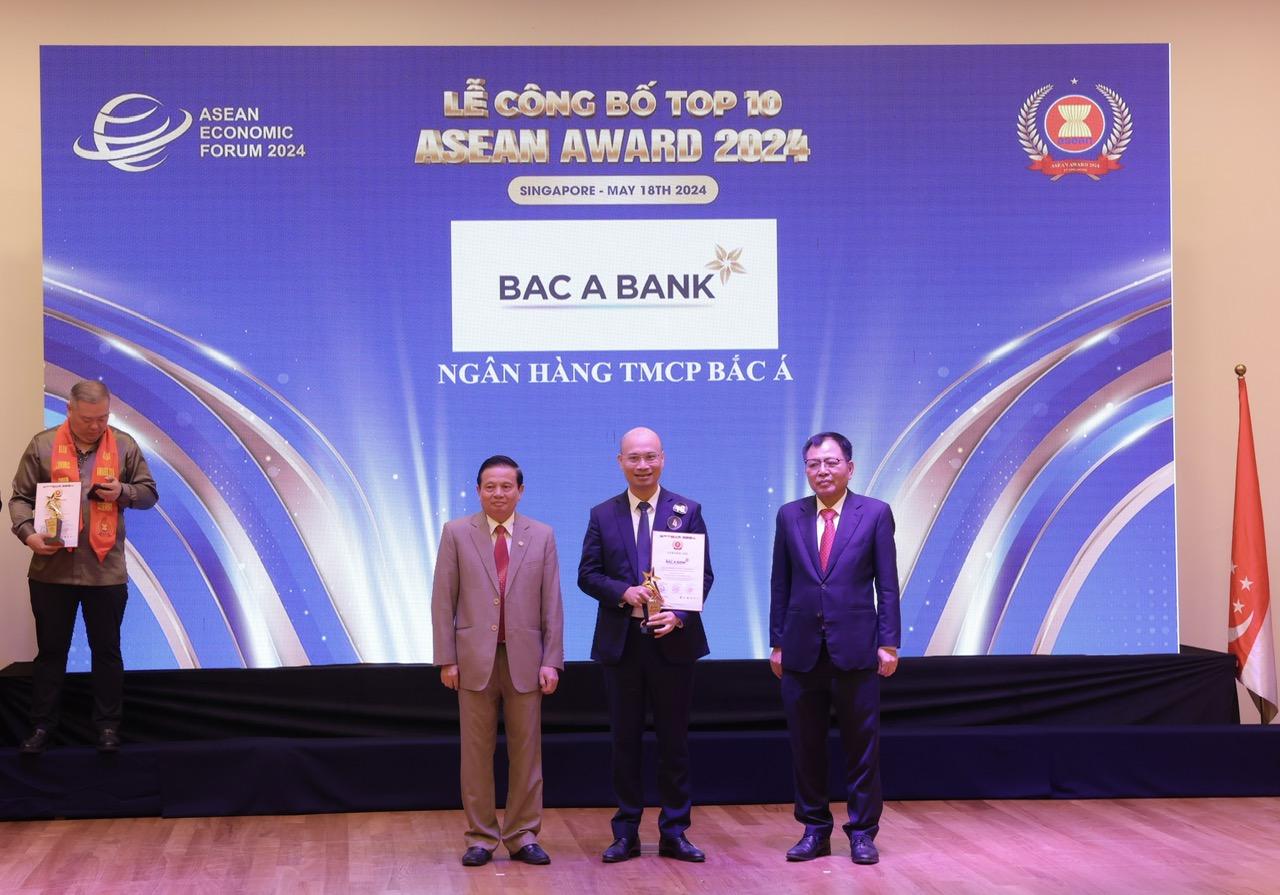BAC A BANK được vinh danh top 10 Doanh nghiệp tiêu biểu Asean 2024 - 2