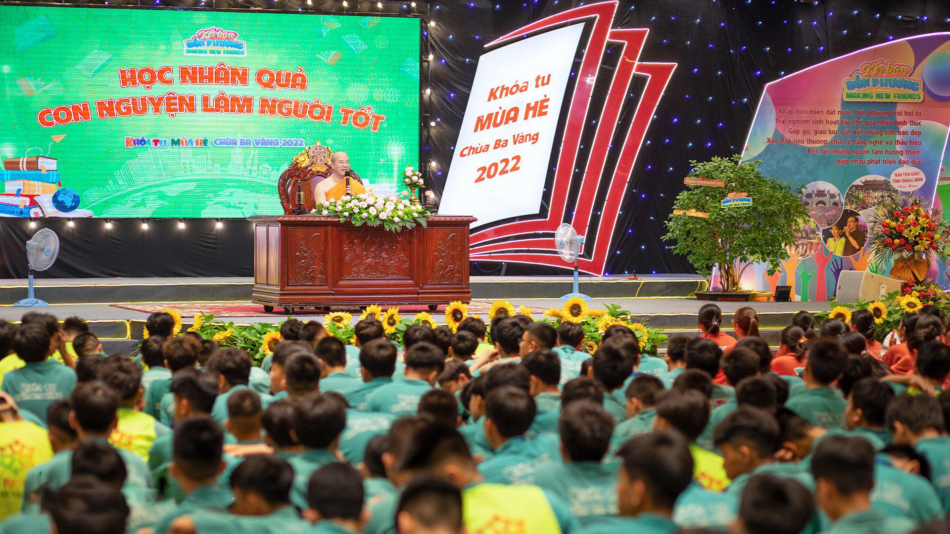 "Khóa tu mùa hè kết tình bạn muôn phương" - Mở đầu cho Khóa tu mùa hè - 3