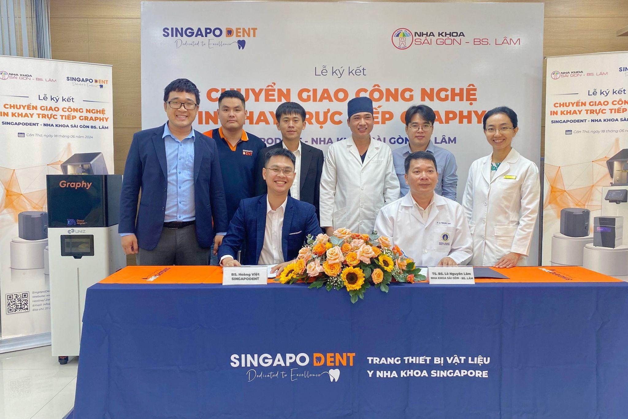 Lễ ký kết chuyển giao công nghệ in 3D trực tiếp giữa SingapoDent và Nha Khoa Sài Gòn - Bác sĩ Lâm - 1