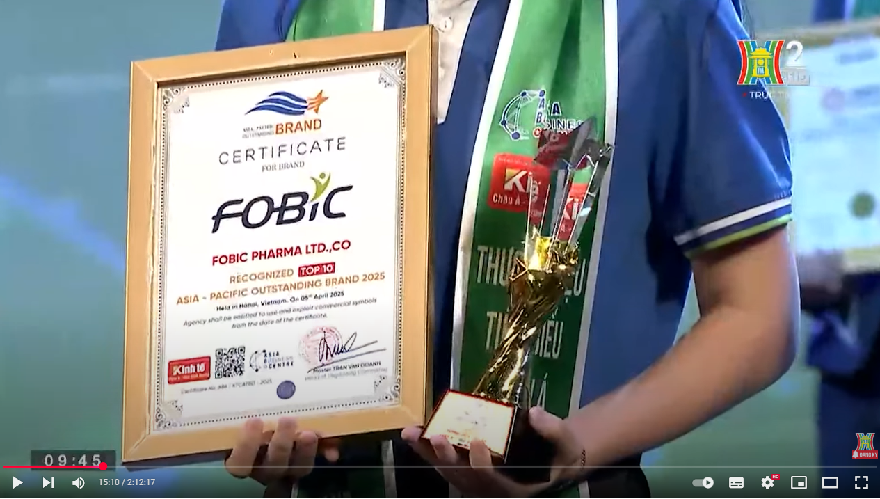 Dược phẩm FOBIC khẳng định vị thế thương hiệu uy tín – Lọt Top 10 Thương hiệu tiêu biểu Châu Á – Thái Bình Dương - 1