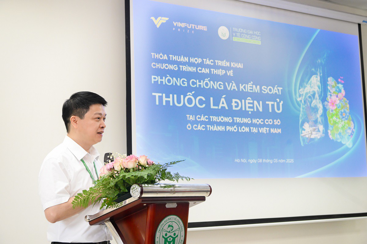 Trường Đại học Y Tế Công Cộng và quỹ VinFuture hợp tác phòng chống - kiểm soát thuốc lá điện tử học đường - 2